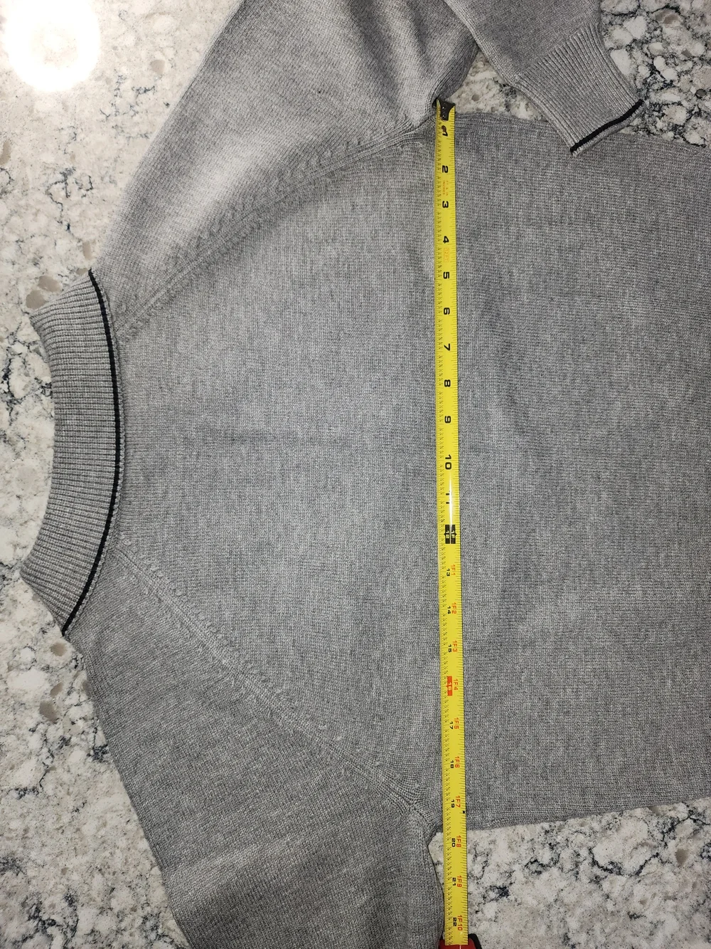 Alp N Rock Ladies Soren Polo Silver Gray Collared Knit Sweater Size Med. - Picture 7 of 7